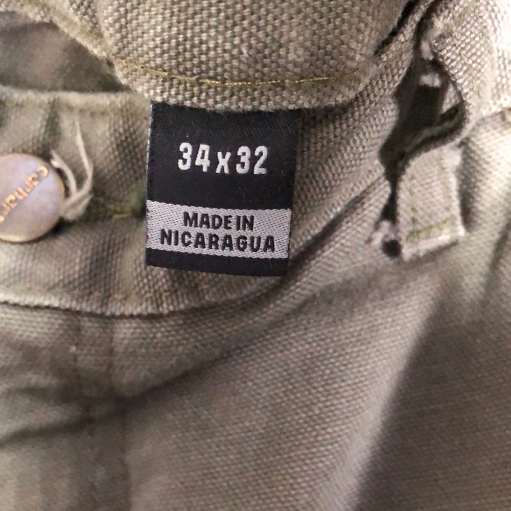 Carhartt Men's Green Work Pants - Picture 2 of 11